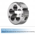 Uxcell 3pcs Metric Hand Tap And Die Set M14 X 1 5 Taper Plug Thread Taps Rounding Tapping Tool Kit For Thread Repair