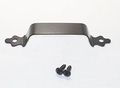 Decorative Gate Handle Black Finish Stainless Steel 