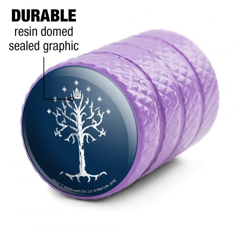 The Lord Of Rings Tree Gondor Tire Rim Wheel Aluminum Valve Stem Caps