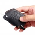 Easyant Genuine Leather Car Key Fob Cover For 2018 2022 Jeep Gladiator Wrangler Sahara Rubicon 4 Buttons Black 