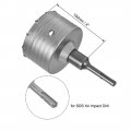 Wall Hole Drill Bit 95mm Concrete Cement Stone Saw Cutter 100mming Depth Round Shank With Connecting Rod For Sds X4 Impact
