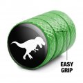 Dinosaur Tyrannosaurus Rex Black White Tire Rim Wheel Aluminum Valve Stem Caps