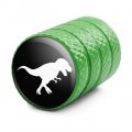 Dinosaur Tyrannosaurus Rex Black White Tire Rim Wheel Aluminum Valve Stem Caps