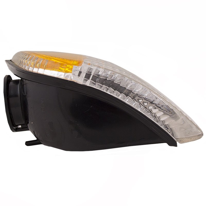Front Left Driver Side Corner Signal Park Light Assembly For 1994 To 2002 Dodge Ram 1500 2500 3500 Chrome Housing Clear Lens
