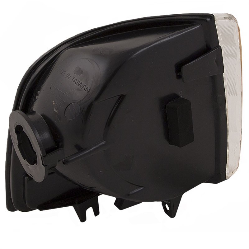 Front Left Driver Side Corner Signal Park Light Assembly For 1994 To 2002 Dodge Ram 1500 2500 3500 Chrome Housing Clear Lens