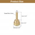 Uxcell M3x12mm Knurled Thumb Screws 6pcs Brass Bolts With Shoulder Grip Knobs Fasteners Tone