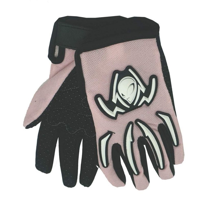 Wow Youth Kids Motocross Motorcycle Bmx Mx Atv Dirt Bike Bicycle Cycling Gloves Martian Spider Pink