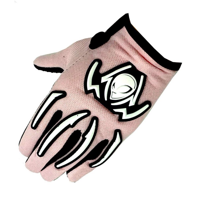 Wow Youth Kids Motocross Motorcycle Bmx Mx Atv Dirt Bike Bicycle Cycling Gloves Martian Spider Pink
