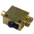 Front Brake Metering Valve 3 Port For 1960 To 88 Gm Models 8 24 Inverted Flare Brass Globe Inl14358 1pc 