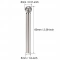 Uxcell Diamond Burrs Grinding Drill Bits For Carving Rotary Tool 1 4-inch Shank 8mm Sphere 150 Grit 10 Pcs