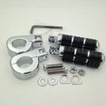Xkh Group Motorcycle Chrome Footrest Foot Pegs With 1 4 Clamps For Yamaha V-star Xvs1300 Xvs650 Xvs950 Xvs1100 Xv1600 Xv1700