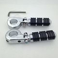 Xkh Group Motorcycle Chrome Footrest Foot Pegs With 1 4 Clamps For Yamaha V-star Xvs1300 Xvs650 Xvs950 Xvs1100 Xv1600 Xv1700