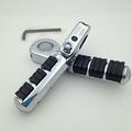 Xkh Group Motorcycle Chrome Footrest Foot Pegs With 1 4 Clamps For Yamaha V-star Xvs1300 Xvs650 Xvs950 Xvs1100 Xv1600 Xv1700