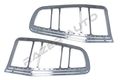 10-12 Ford Mustang Chrome Led Tail Light Bezel W Turn Signal And Brake 10 11 12 