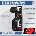 Auto Dynasty Rear Red Led Drl Tail Lights Brake Lamps With Reverse Compatible Chevy Silverado 1500 Wt Lt Ltd 2019-2024 Driver
