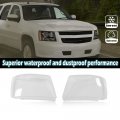 Headlight Cover For Chevy Tahoe Suburban 1500 2007-2014 Fit Avalanche 2500 2007-2013 Left Driver And Right Passenger Side Clear