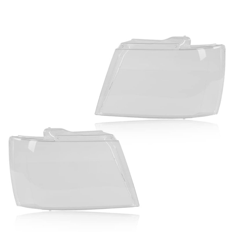 Headlight Cover For Chevy Tahoe Suburban 1500 2007-2014 Fit Avalanche 2500 2007-2013 Left Driver And Right Passenger Side Clear
