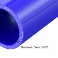 X Autohaux 35mm 1 38 Id Universal Car Straight Silicone Coupler Pipe Replacement 76mm Blue