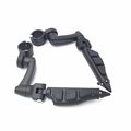 Black Peg Mounting Kit With Stiletto Shape Footpegs For Equipped 1-1 2 Inch Front Engine Guard Frame Tube Iron 883 Xl883n 