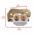 Caltric Front And Rear Brake Calipers For Can-am Canam Renegade 1000r 2016-2019 2021-2022