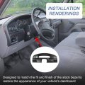 Jdmspeed Instrument Dash Cluster Bezel Panel Replacement Compatible With 1992-1993 Bronco Ford F-250 F-350 Gasoline