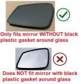 New Replacement Mirror Glass With Full Size Adhesive For Bmw Various Models Driver Side View Left Lh Check In Description