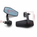 Httmt Mt400-005-bk Black Acrylic Bar End Mirrors Compatible With Suzuk Kawasak Yamah H-d Any 7 8 Inches Or 1 Inch Diameter