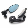 Httmt Mt400-005-bk Black Acrylic Bar End Mirrors Compatible With Suzuk Kawasak Yamah H-d Any 7 8 Inches Or 1 Inch Diameter