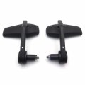 Httmt Mt400-005-bk Black Acrylic Bar End Mirrors Compatible With Suzuk Kawasak Yamah H-d Any 7 8 Inches Or 1 Inch Diameter