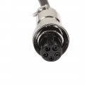 Uxcell Gx12 5 Pin Male Female Head Aviation Socket Connector Electrical Cable 2m