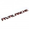 1x Oem Avalanche Nameplate Redline Letter Emblem 3d Badge For Original Red Line