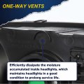 G-plus Headlights Assembly Compatible With 2002 2003 2004 2005 Dodge Ram 1500 2500 3500 Bumper Headlamp Cleara Lensa Black