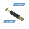 45pcs 35mm Furniture Connecting Fittings Thread Bolts Dowels Screws Metal Dowel Fitting Fasteners For Cabinet Drawer And