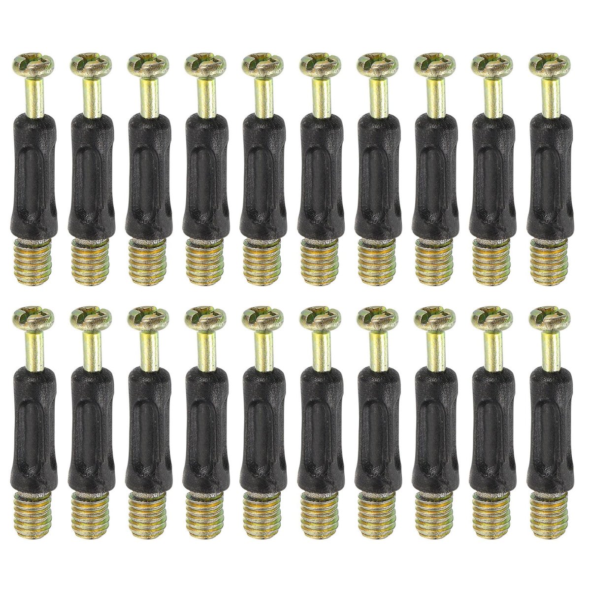 45pcs 35mm Furniture Connecting Fittings Thread Bolts Dowels Screws Metal Dowel Fitting Fasteners For Cabinet Drawer And