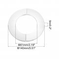 Uxcell Wall Split Flange 2pcs 304 Stainless Steel Round Escutcheon Plate For 80mm Diameter Pipe