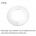 Uxcell Wall Split Flange 2pcs 304 Stainless Steel Round Escutcheon Plate For 80mm Diameter Pipe