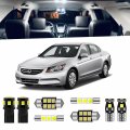 Endpage 12-pieces Accord Led Interior Light Kit For Honda 2003 2004 2005 2006 2007 2008 2009 2010 2011 2012 White 6000k 