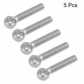 Uxcell M10 X 50mm Machinery Shoulder Swing Lifting Eye Bolt 304 Stainless Steel Metric Thread 5pcs