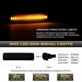 Vipmotoz Black Smoke Led Front Fender Amber Side Marker Light Housing Turn Signal Lamp Assembly Pair For Land Rover L319 L359
