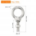 Uxcell M8x30 5 16 X1 18 Stainless Steel Eye Bolts Threaded Screw Eyebolt Shoulder Ring With Nuts Washers For Lifting Hanging 6