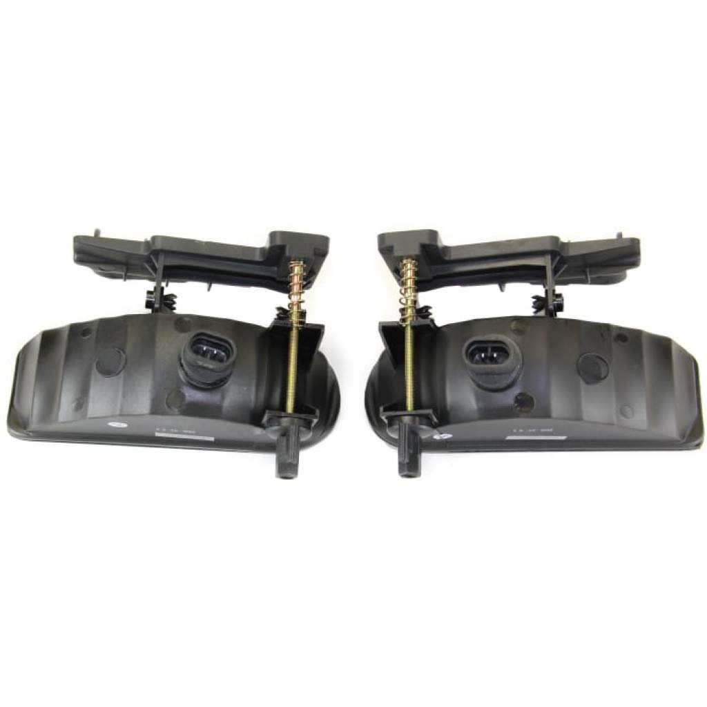 Chevy Silverado 1500 2500 Performance Fog Light Assembly 1999 To 2002 Pair Driver And Passenger Side Smoke Lens Rectangular