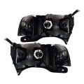 Epic Lighting Headlights Lens And Housing Assembly For Dodge 1999-2002 Pickup Left Right Side Pair 