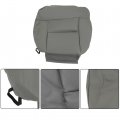 Wflnhb Artificial Leather Front Driver And Passenger Side Bottom Top Lean Back Seat Cover Grey Replacement For 2004-2008 F150