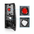 Amerilite Red Clear Euro Tail Lights For Ford F-150 Passenger And Driver Side