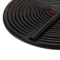 Silicone Weather Stripping Door Seal 13 Ft X 8 In Self Adhesive Strip For 3 16 To 1 4 And Window Frame Gaps Black 