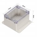 Uxcella 115x90x68mm 4 53x3 54x2 68inch Wateproof Electronic Abs Plastic Diy Junction Project Box Enclosure Case Outdoor Indoor