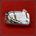 Ixgkhc Front Bumper Chrome Tow Hook Cover For Mercedes W166 Ml350 Ml500 Ml550 2012-15