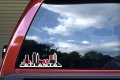 Stickertalk Red Atlanta Skyline Vinyl Sticker 10 Inches By 3 5 