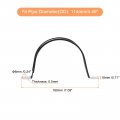 Uxcell 6pcs 114mm 4-31 64 Cable Clamp Rubber Pipe Strap Cushioned 304 Stainless Steel Hose U Shape Metal Tube Holder For Wire