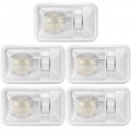 Kohree 12v Led Rv Ceiling Dome Light 320lm Interioring Light Fixtures For Trailer Camper With Switch Single Pack Of 5 Natural 